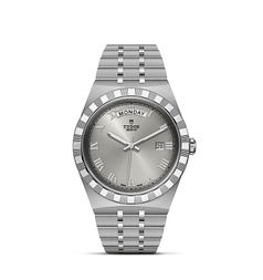 Tudor Royal Day - Date 41 Stainless Steel / Silver - Roman