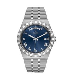 Tudor Royal Day - Date 41 Stainless Steel / Blue - Roman