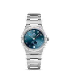 Omega Constellation Master Chronometer Small Seconds 34 Stainless Steel / Blue / Bracelet