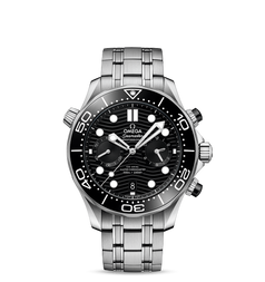 Omega Seamaster Diver 300M Chronograph Omega Co-Axial Master Chronometer Stainless Steel / Black / Bracelet