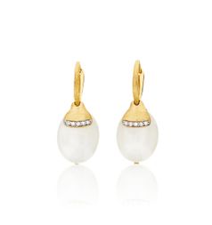 Nanis Amuleti White Desert Earrings / Yellow Gold