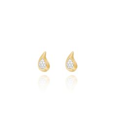 Nanis Cachemire Stud Earrings / Yellow Gold
