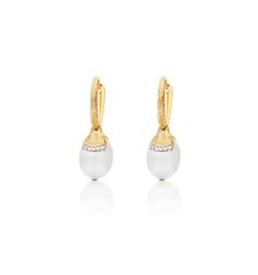 Nanis Amuleti White Desert Earrings / Yellow Gold