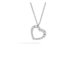Recarlo Anniversary Diamond Heart Necklace