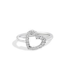 Recarlo Anniversary Diamond Heart Ring
