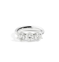 Recarlo Anniversary 3 Stone Diamond Ring 0.81ct
