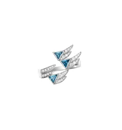 Akillis Spread Your Wings Ring / London Topaz