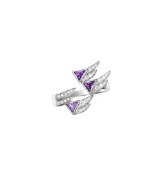 Akillis Spread Your Wings Ring / Amethyst