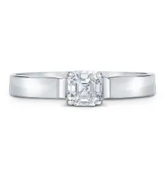 Royal Asscher Celeste Diamond Solitaire Engagement Ring / 1.50ct
