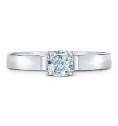 Royal Asscher Celeste Diamond Solitaire Engagement Ring / 0.40ct