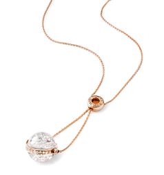 Royal Asscher Stars Lyra Small Necklace / Rose Gold