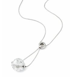 Royal Asscher Stars Lyra Small Necklace / White Gold
