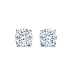 Royal Asscher Constance Diamond Stud Earrings / 1.00ct