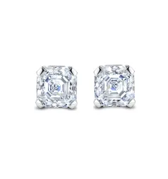 Royal Asscher Constance Diamond Stud Earrings / 1.50ct