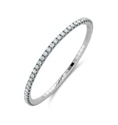 Royal Asscher Extensible Diamond Tennis Bracelet