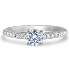 Royal Asscher Elissa Diamond Solitaire Engagement Ring / 0.50ct