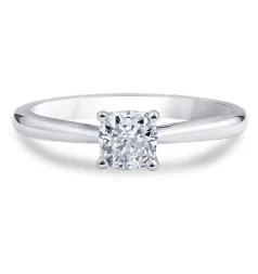 Royal Asscher Faustina Diamond Solitaire Engagement Ring / 1.50ct