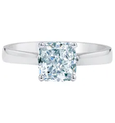 Royal Asscher Ingrid Diamond Solitaire Engagement Ring / 1.00ct