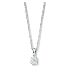 Royal Asscher Stephanie Solitaire Diamond Pendant / 1.00ct
