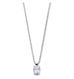 Royal Asscher Stephanie Solitaire Diamond Pendant / 1.00ct