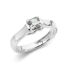 Royal Asscher Cut Diamond Engagement Ring RGR15218 Platinum 0.47ct