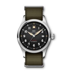 IWC Pilot's Watch Automatic Spitfire Stainless Steel / Black / NATO