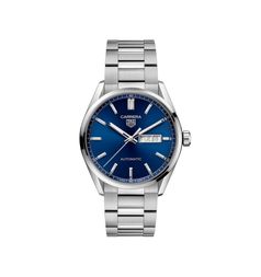 TAG Heuer Carrera Automatic Day-Date Stainless Steel / Blue / Bracelet