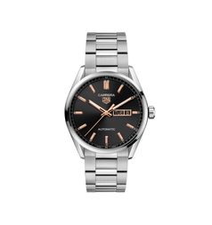 TAG Heuer Carrera Automatic Day-Date Stainless Steel / Black - Gold / Bracelet