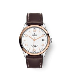 Tudor 1926 36 Stainless Steel / Rose Gold / White / Leather
