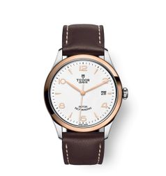 Tudor 1926 39 Stainless Steel / Rose Gold / White / Leather