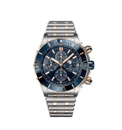 Breitling Super Chronomat  44 Four-Year Calendar Stainless Steel / Red Gold / Blue / Rouleaux