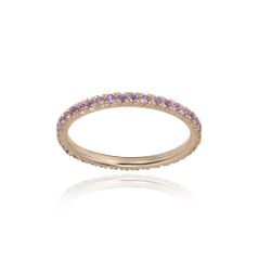Zoccai Smile Pink Sapphires Eternity Ring