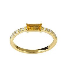 Zoccai Empire Citrine & Diamonds Ring
