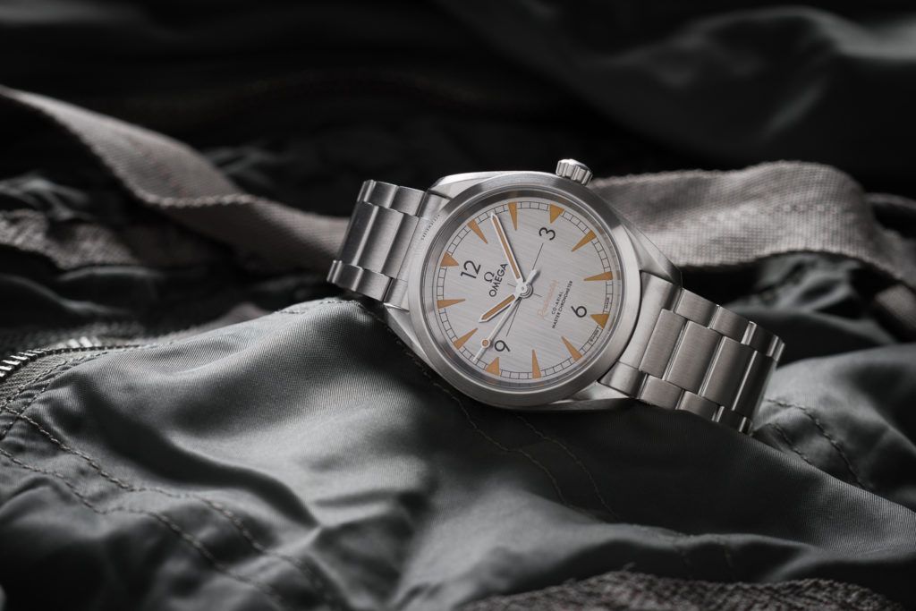 Omega railmaster white dial deals