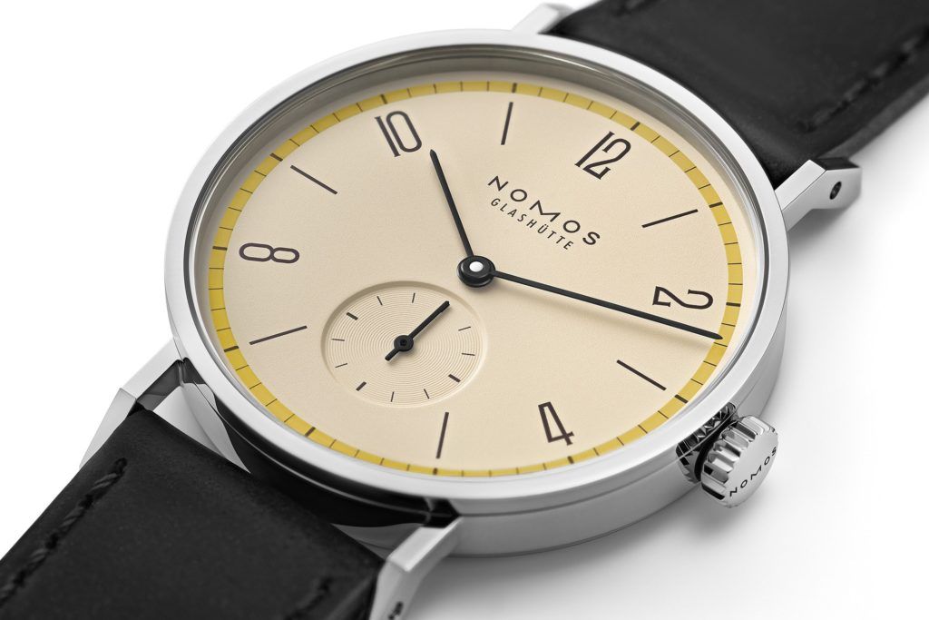 Nomos Tangente Bauhaus Limited Edition Yellow
