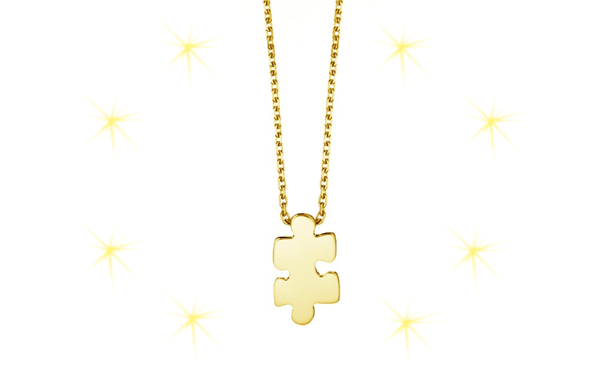 Akillis puzzle gold necklace shop Ace Jewelers Christmas gift ideas for her and for him