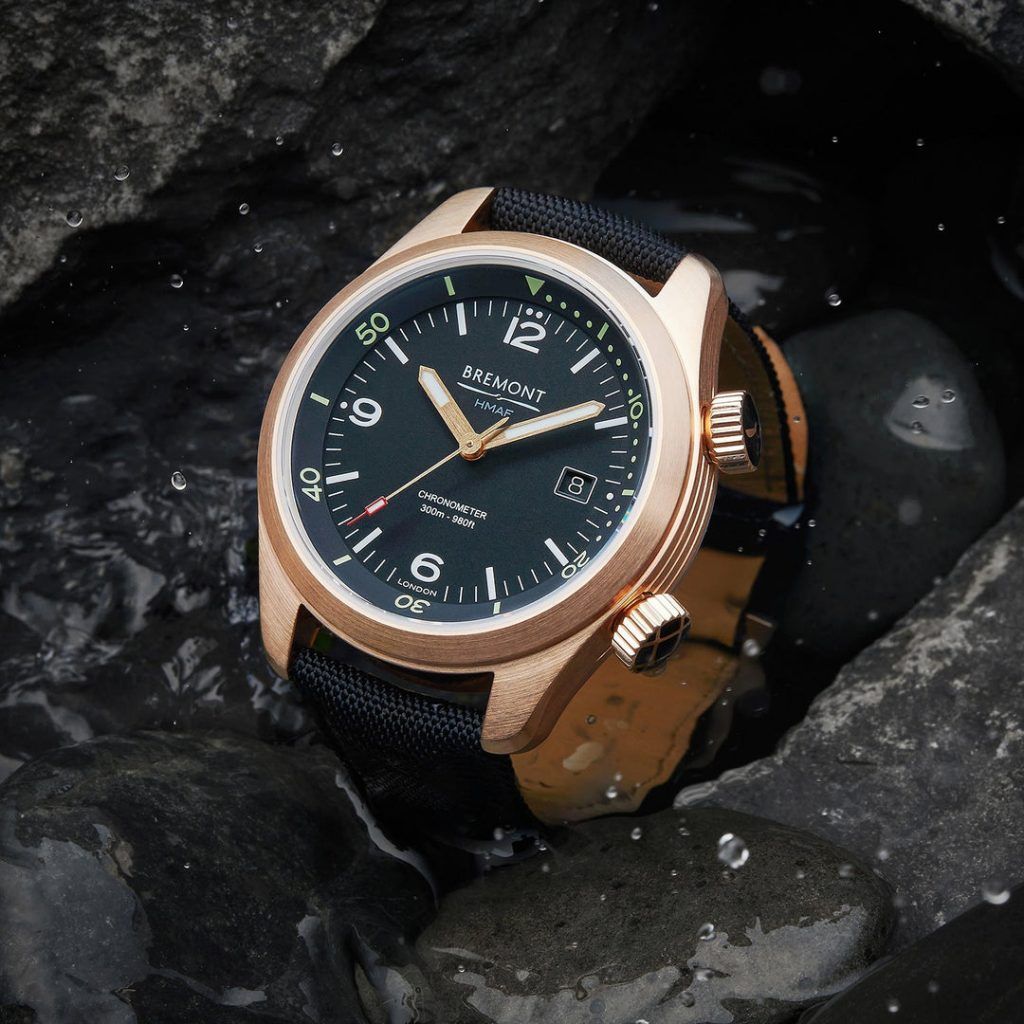 bremont argonaut bronze with black dial