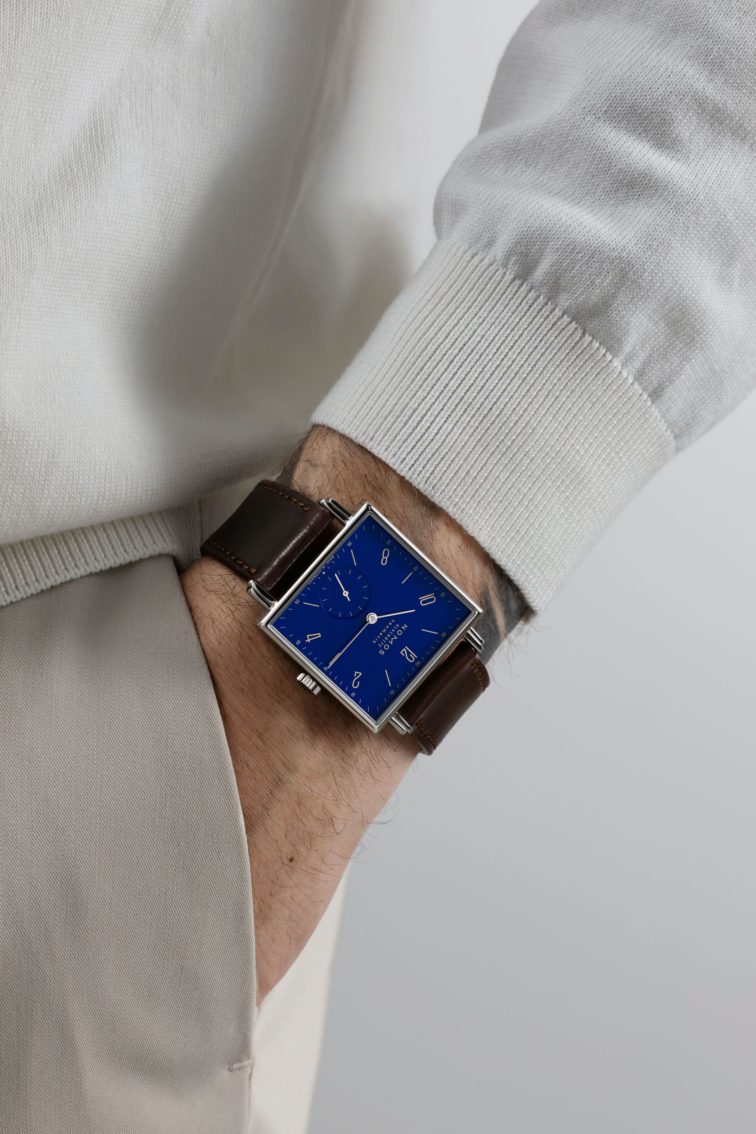 NOMOS Tetra neomatik 175 Years Watchmaking Glashütte Blue 421.S3 7