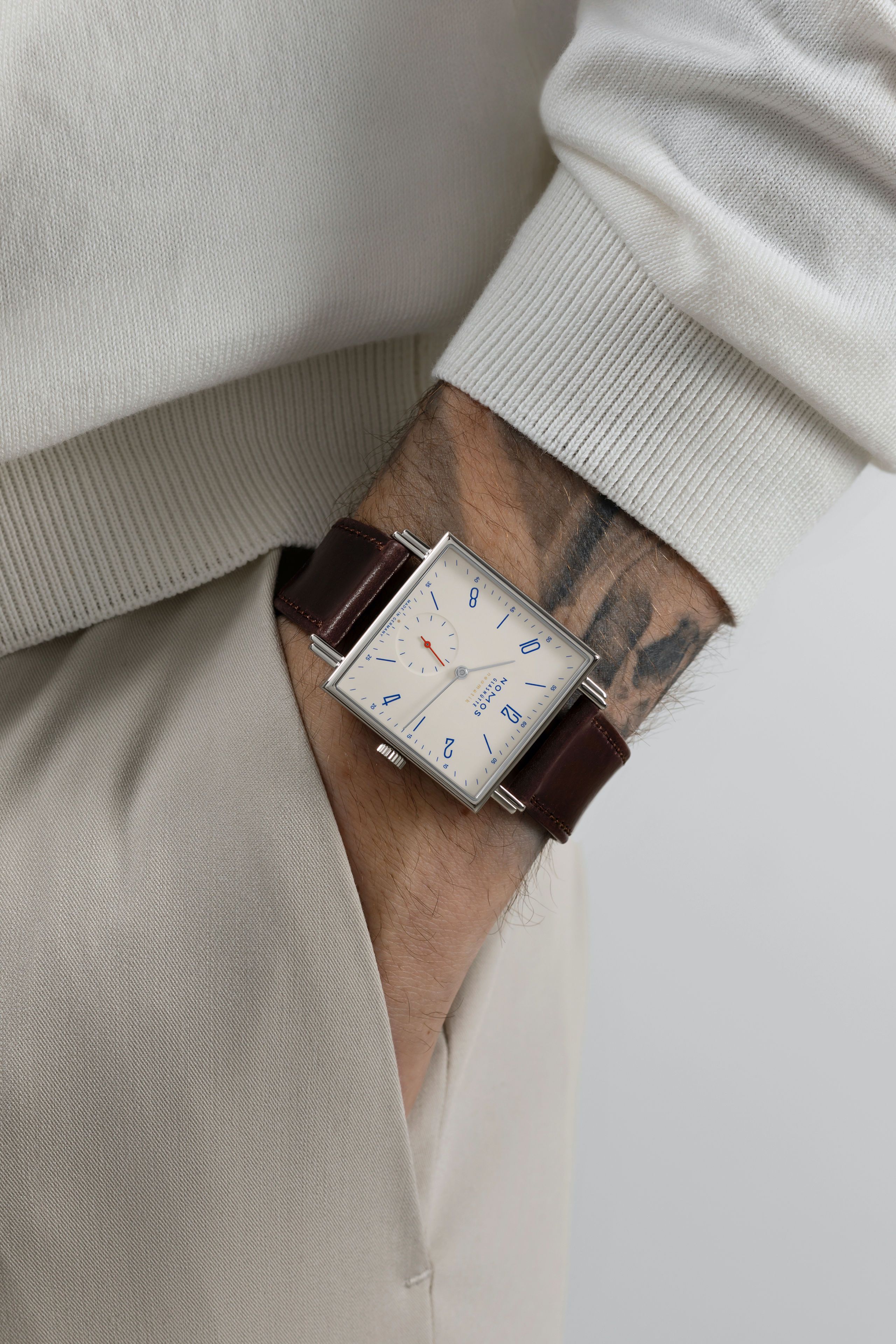 NOMOS Tetra neomatik 175 Years Watchmaking Glashütte Off-White 421.S1 7